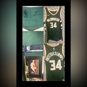 Nike Green Milwaukee Basketball Jersey